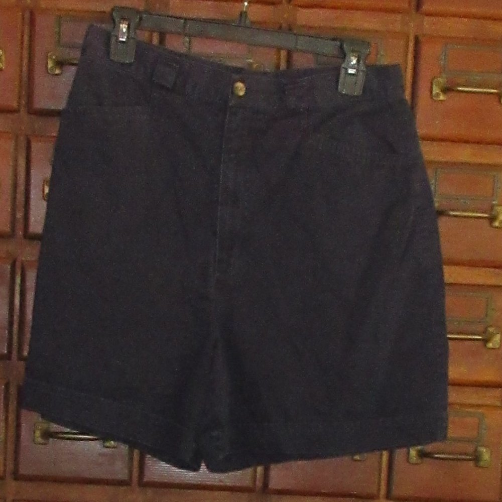 Navy Cotton Shorts BASIC EDITIONS Size 12